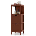 Bathroom Floor Cabinet Freestanding Side Storage Organizer - See Details