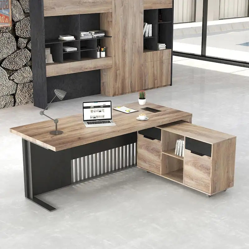 47 Large Mobile Lateral Filing Cabinet with Wheels Printer Stand
