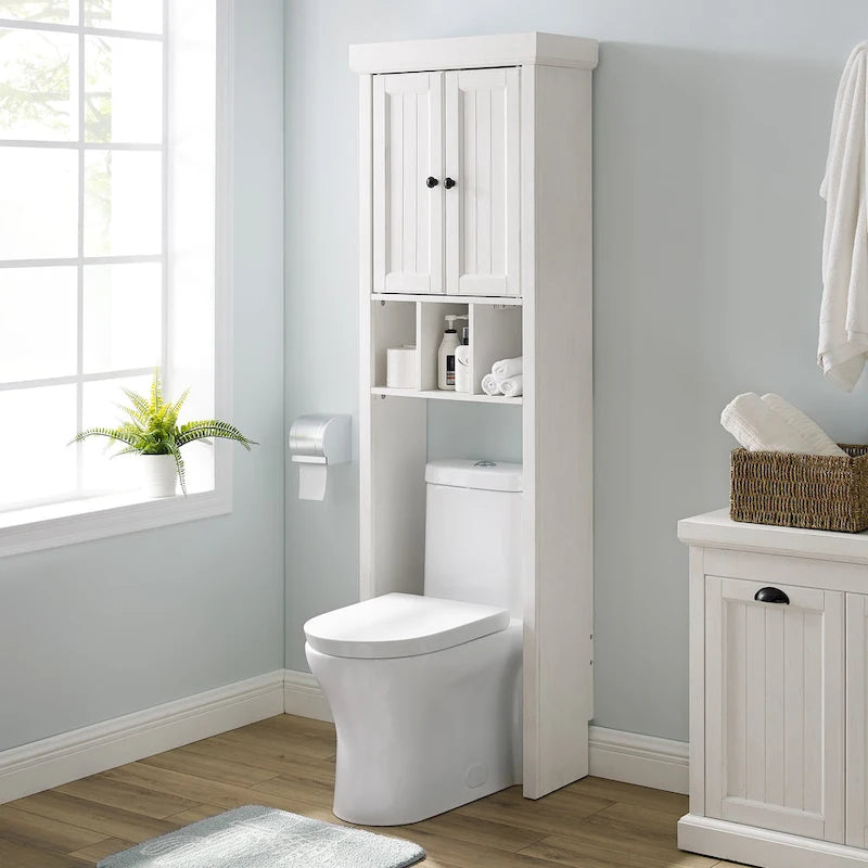 Space Saver Cabinet Distressed White