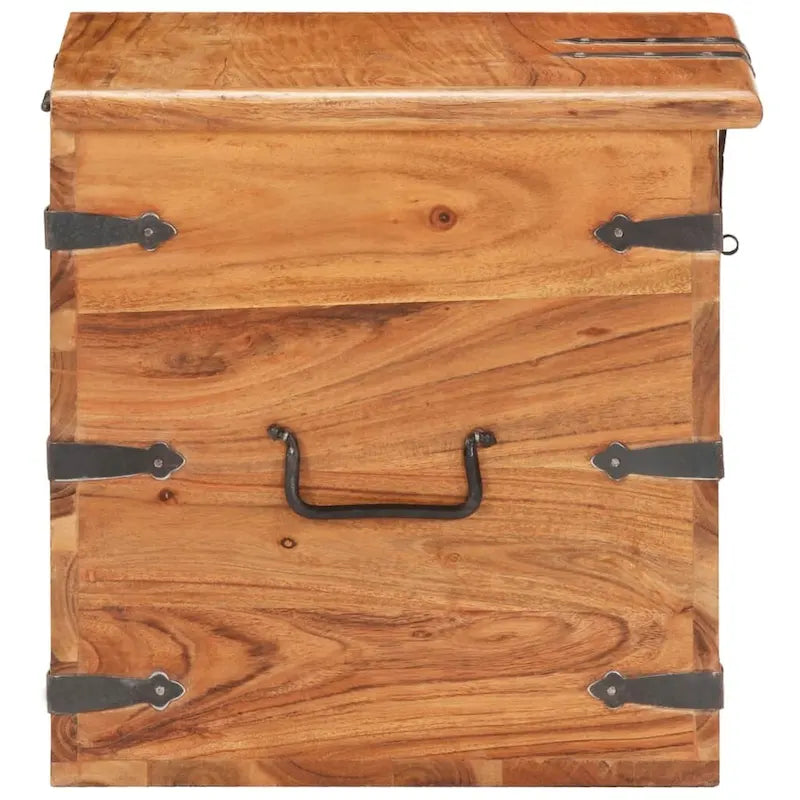 Chest 15.7x15.7x15.7 Solid Acacia Wood