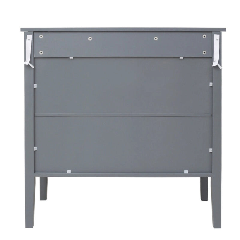 2 Door Wooden Cabinets Gray Wood Cabinet Vintage Style