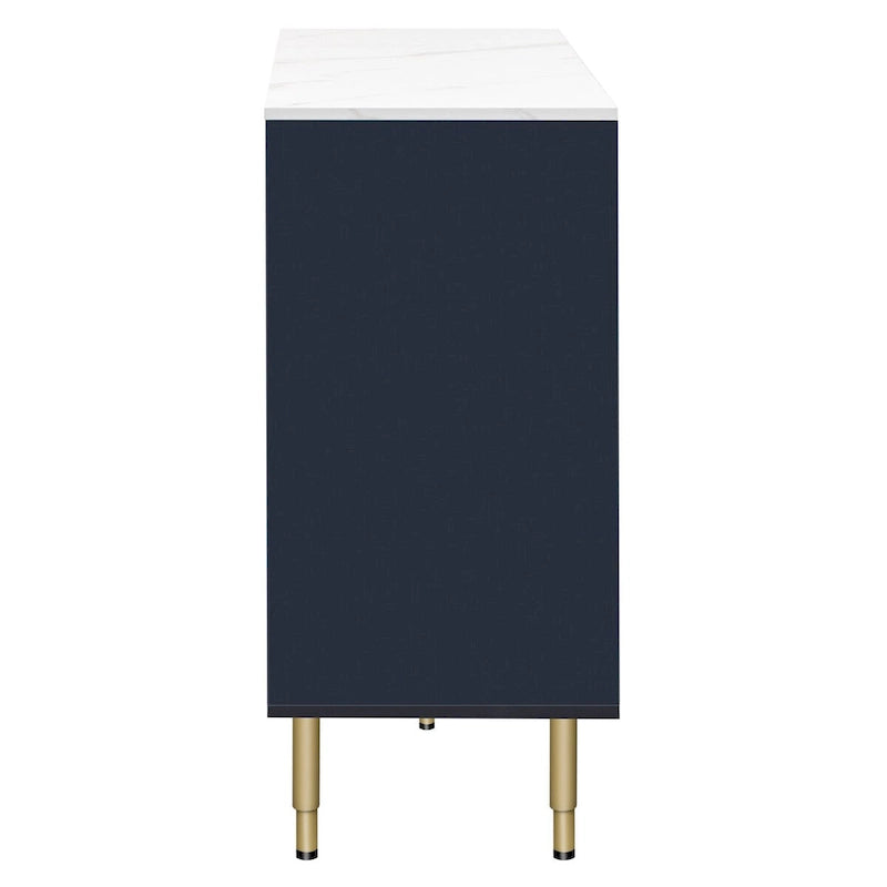 Modern Sideboard Buffet Cabinet with Glass Doors