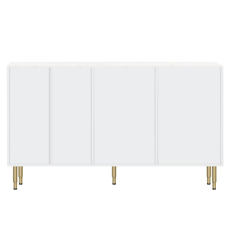 Modern Sideboard Buffet Cabinet with Glass Doors