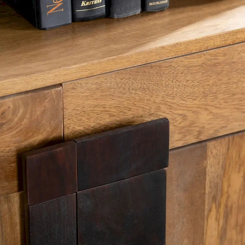 76 4-Drawer Sideboard, Brown