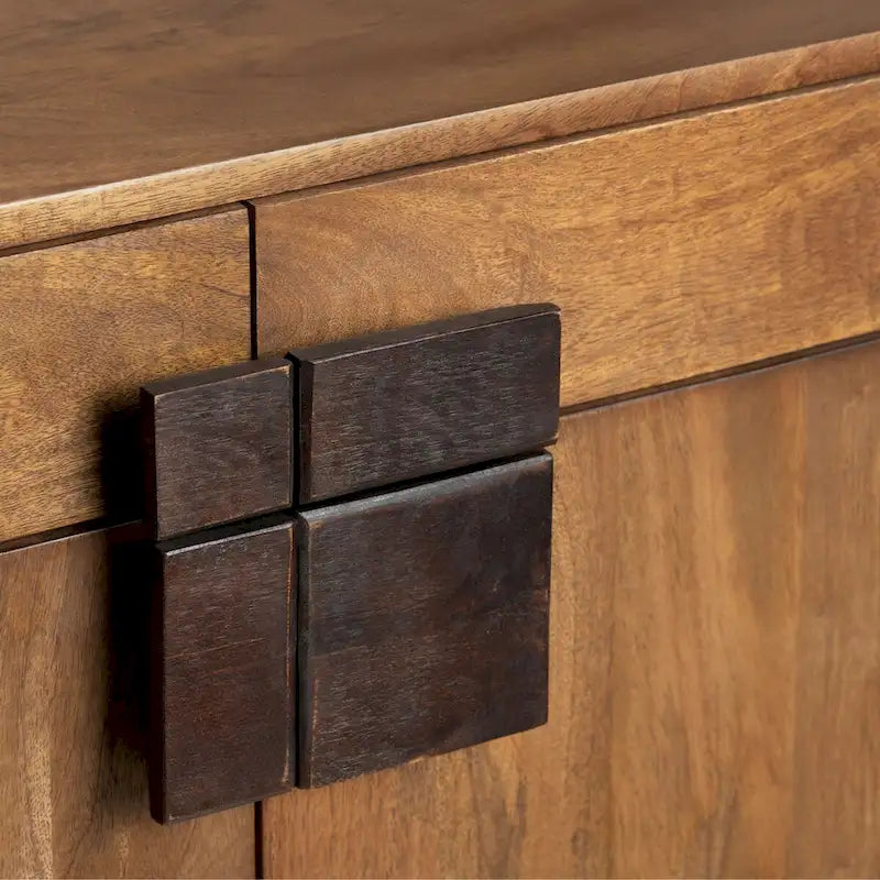 76 4-Drawer Sideboard, Brown