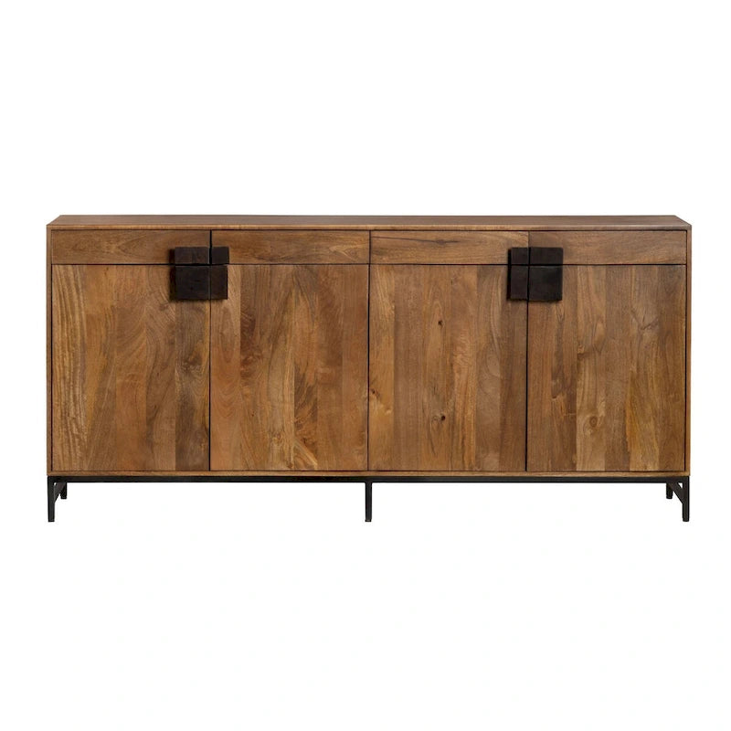 76 4-Drawer Sideboard, Brown