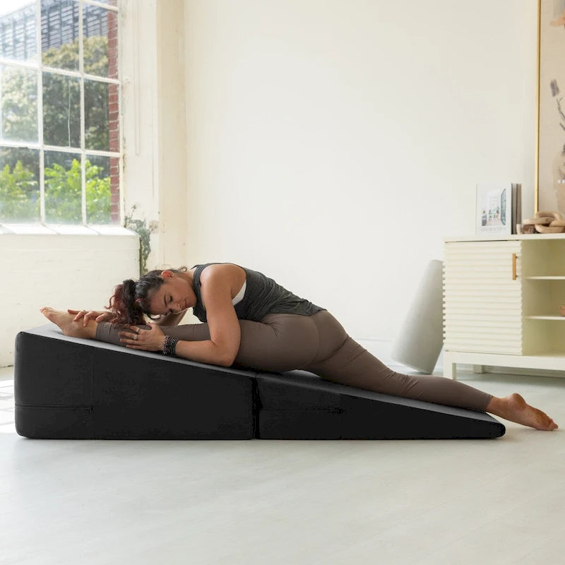 Super Ramp / Convertible Bed Bench w/ Slip Cover for Yoga & Massage, Microvelvet