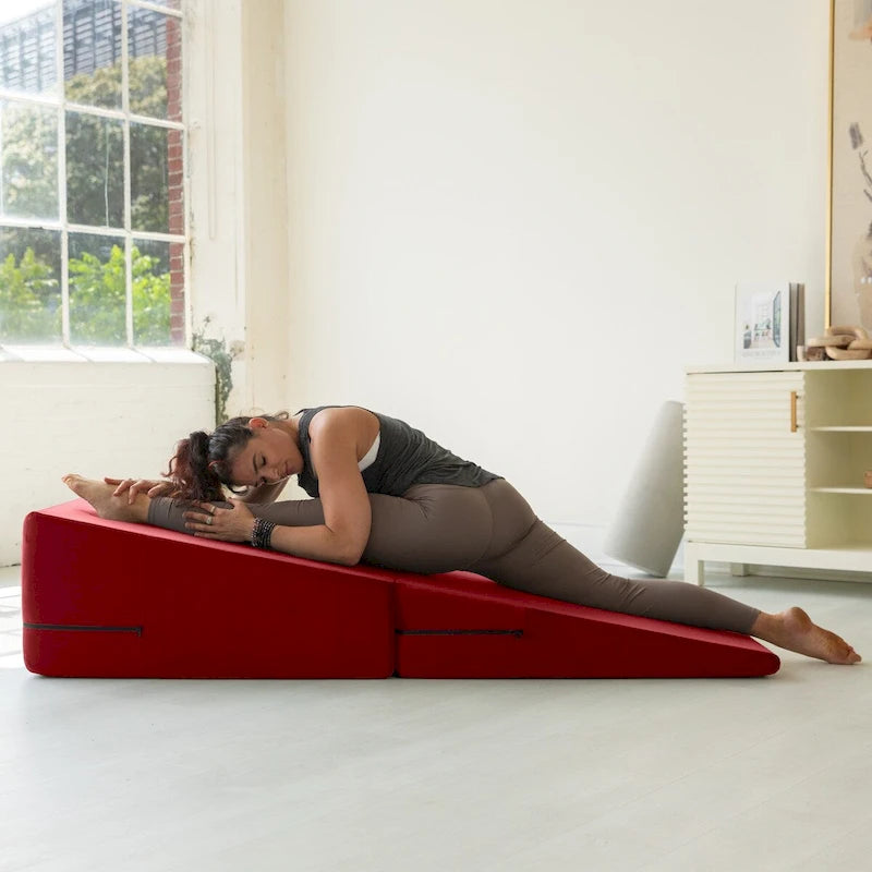 Super Ramp / Convertible Bed Bench w/ Slip Cover for Yoga & Massage, Microvelvet