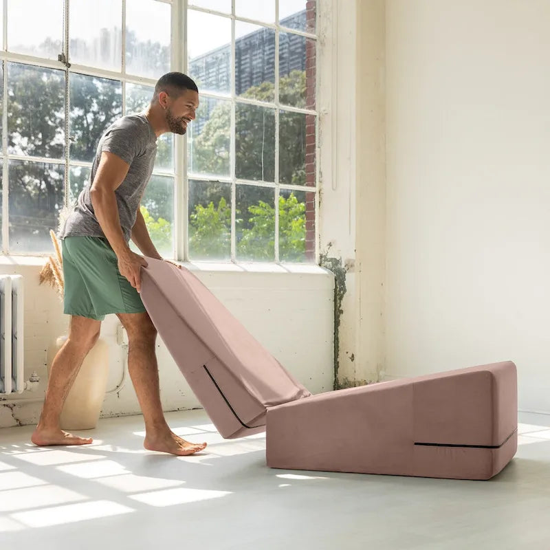Super Ramp / Convertible Bed Bench w/ Slip Cover for Yoga & Massage, Microvelvet