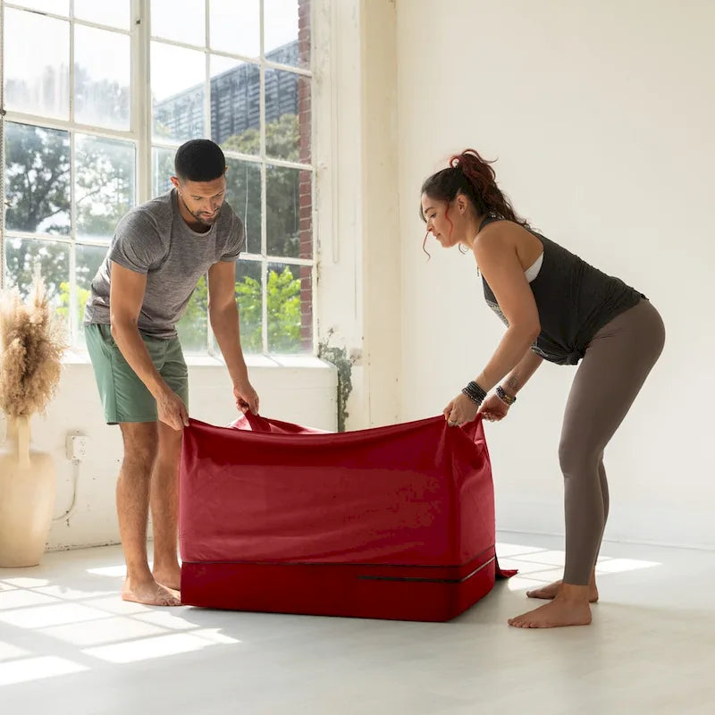 Super Ramp / Convertible Bed Bench w/ Slip Cover for Yoga & Massage, Microvelvet