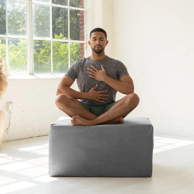 Super Ramp / Convertible Bed Bench w/ Slip Cover for Yoga & Massage, Microvelvet