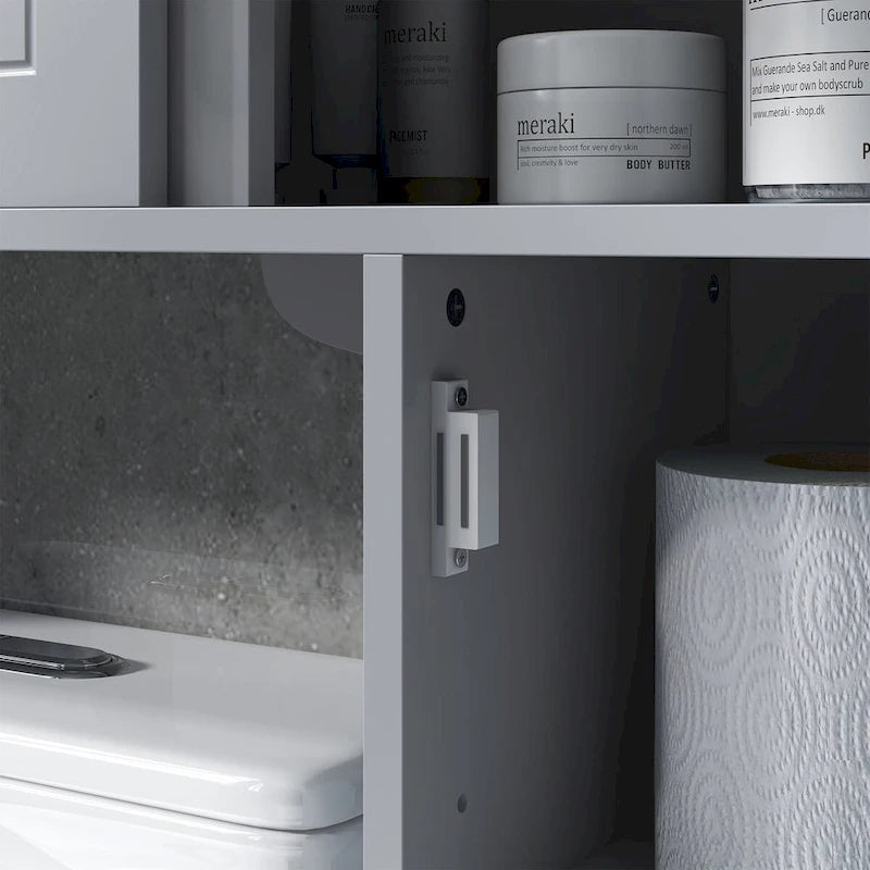 Over the Toilet Bathroom Cabinet,Toilet Rack, Space Saver, Gray