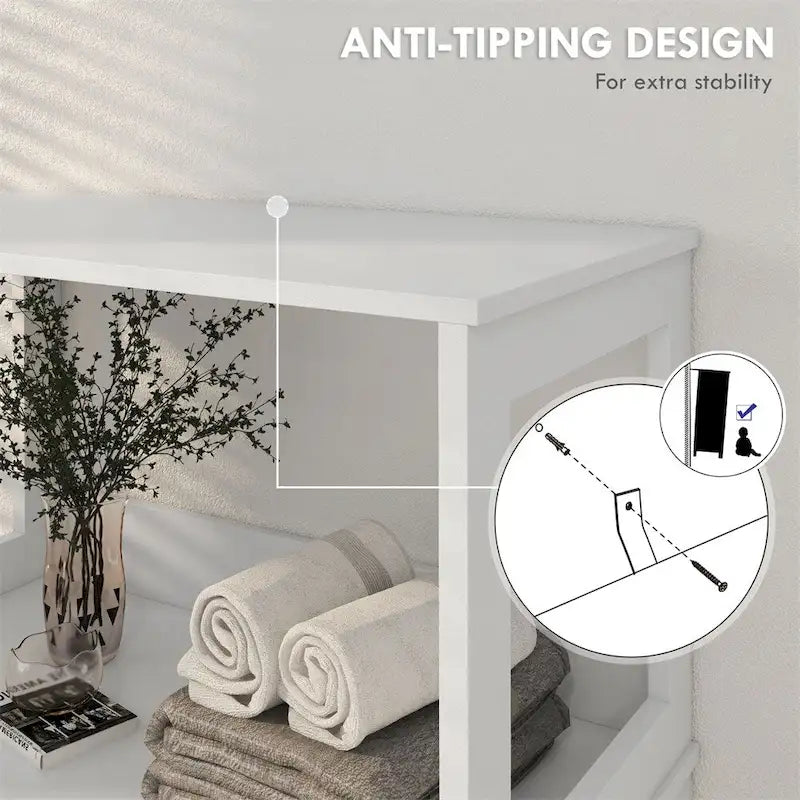 Bathroom Floor Cabinet,Linen Cabinet,Bathroom Storage Organizer