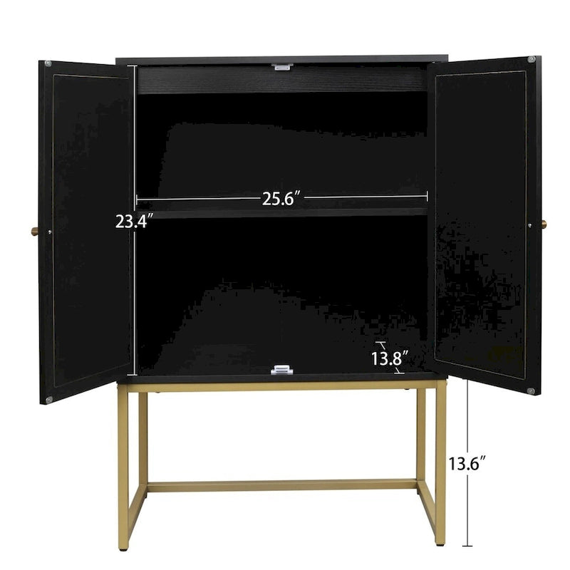 High Cabinet Free Standing Cabinet Adjustable shelf for Living Room Bedroom Hallway - 26.78 x 15.75 x 41.23H