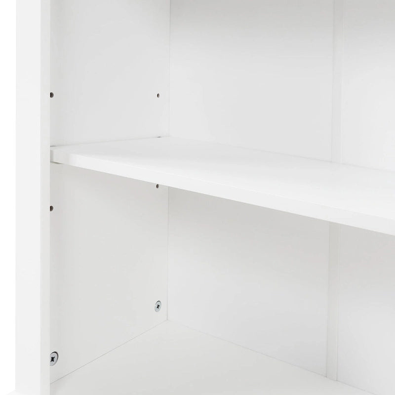 67 Tall Wood 2-door Bathroom Cabinet with Drawer and Adjustable Shelf